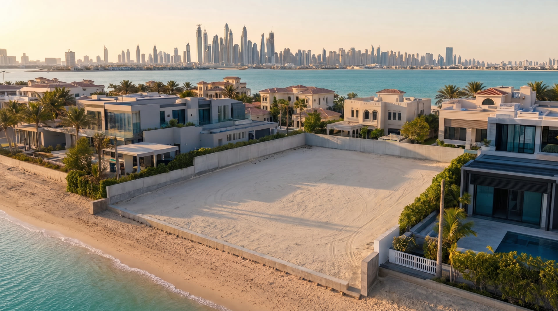 The empty beachfront plot