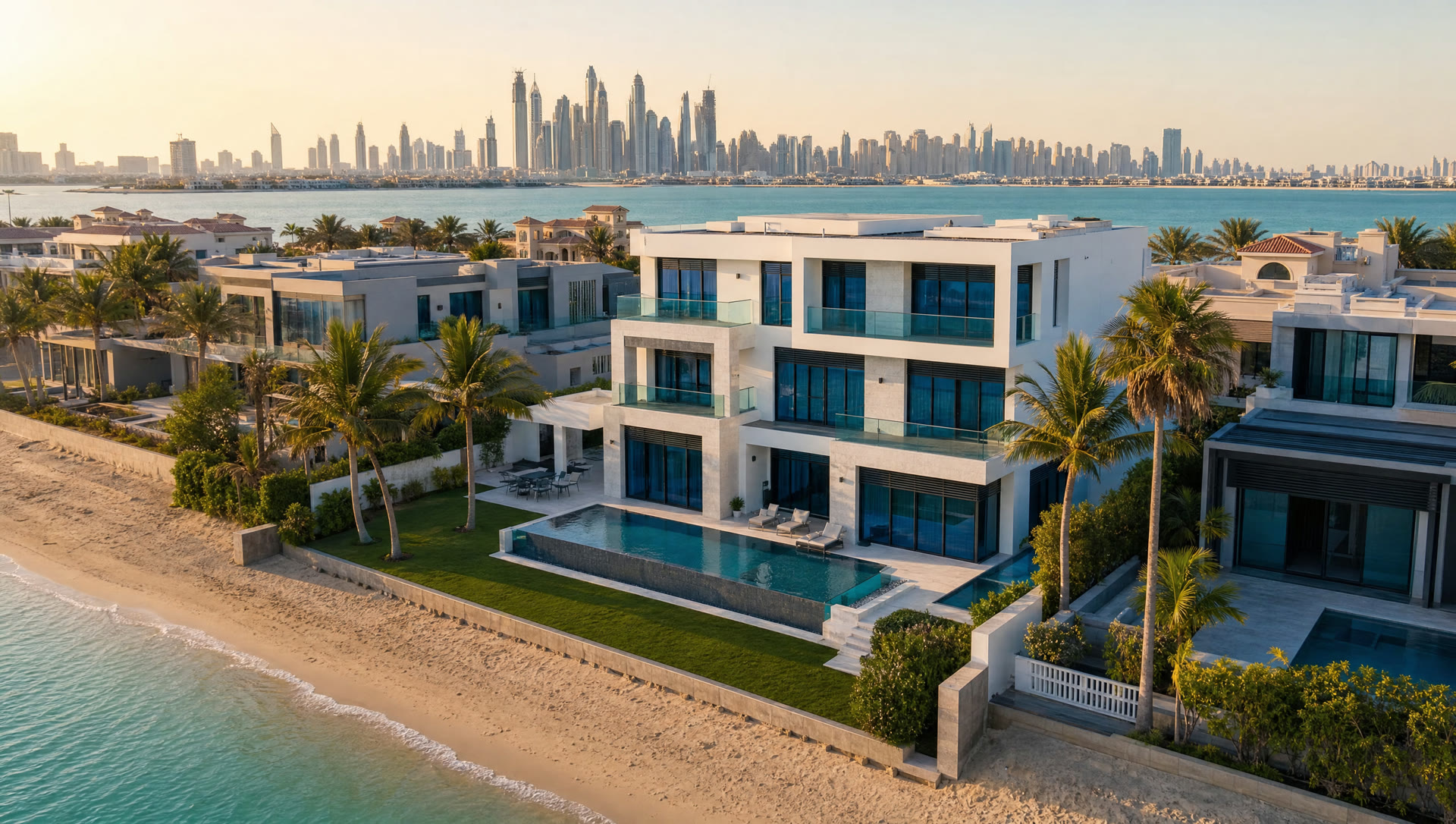 The completed villa